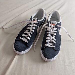 Nike Blazer Low '77 Suede Midnight Navy/White 7Y